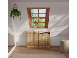 Online Vicco Conjunto de armarios para techo inclinado roble artesanal/roble dorado 120x46x81.6 rion Color natural claro