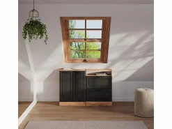 Vicco Conjunto de armarios para techo inclinado antracita casa de campo/roble kraft dorado 120x46x81.6 rion