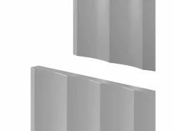 Clearance Conjunto de baño 140 cm Armario con encimera Estantería Frentes ranurados Arcos Mueble De Lavabo
