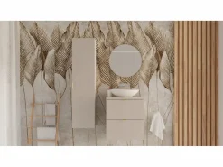 Conjunto de baño de cachemira 60 cm Armario con encimera Columna Orio
