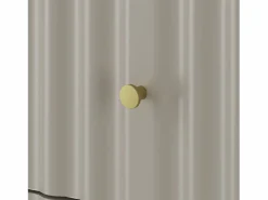 Hot Conjunto de baño de cachemira 80 cm Armario con encimera y estantería Frentes ranurados Aqua Beige