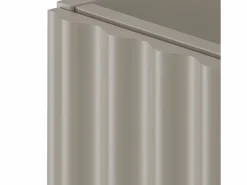 Hot Conjunto de baño de cachemira 80 cm Armario con encimera y estantería Frentes ranurados Aqua Beige