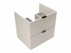 Discount Conjunto de baño de cachemira de 80 cm. Armario con encimera y estantería Orio. Mueble De Lavabo