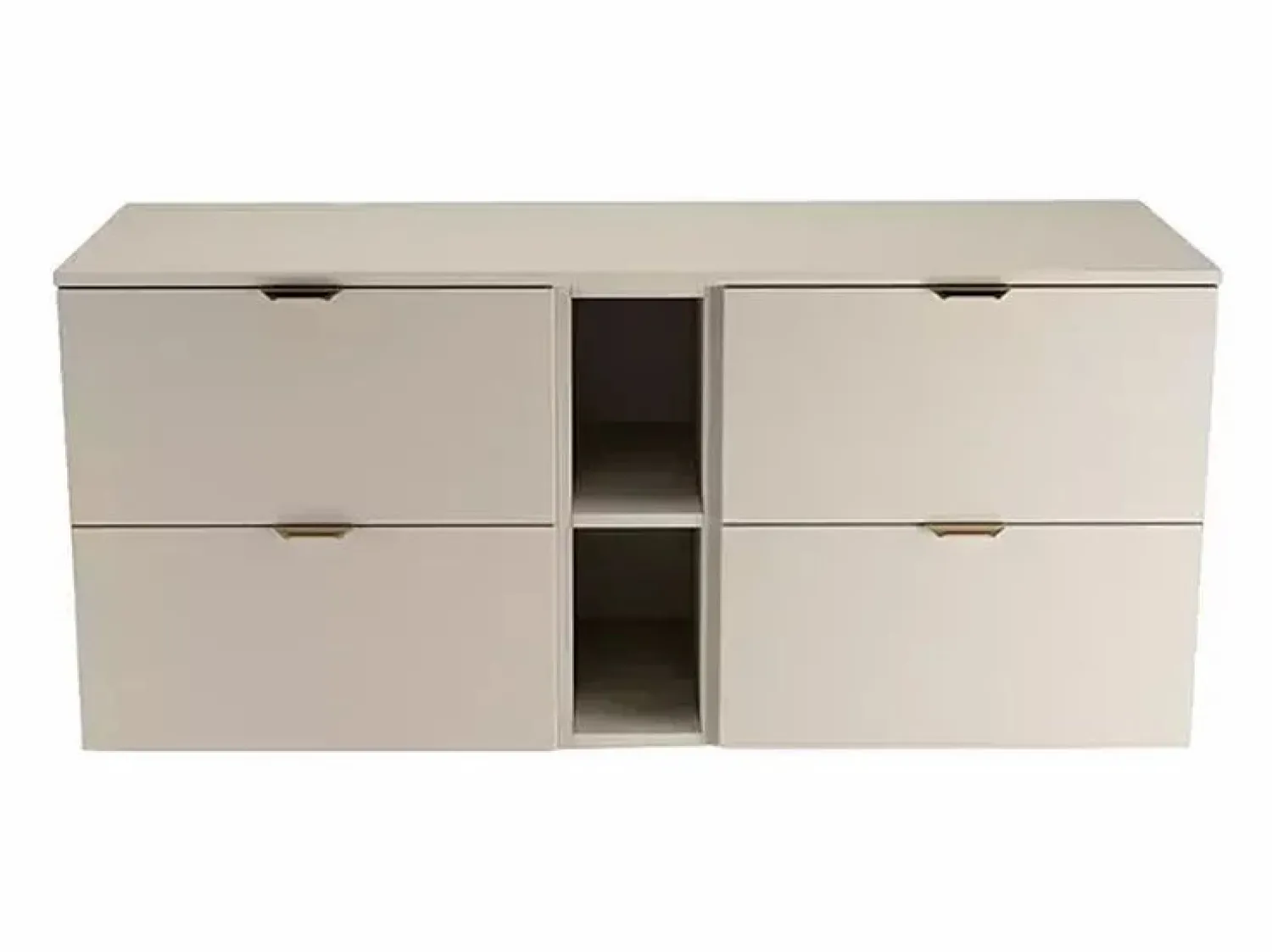 Online Conjunto de baño de cachemira 140 cm Armario con encimera y estantería Orio Mueble De Lavabo