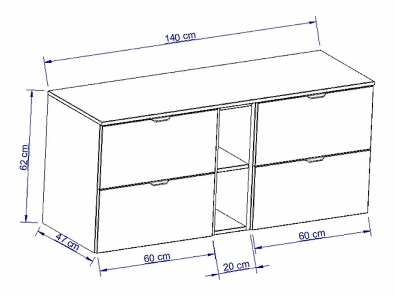 Online Conjunto de baño de cachemira 140 cm Armario con encimera y estantería Orio Mueble De Lavabo