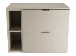 Conjunto de baño de cachemira 80 cm Armario con encimera Estantería Columna Orio