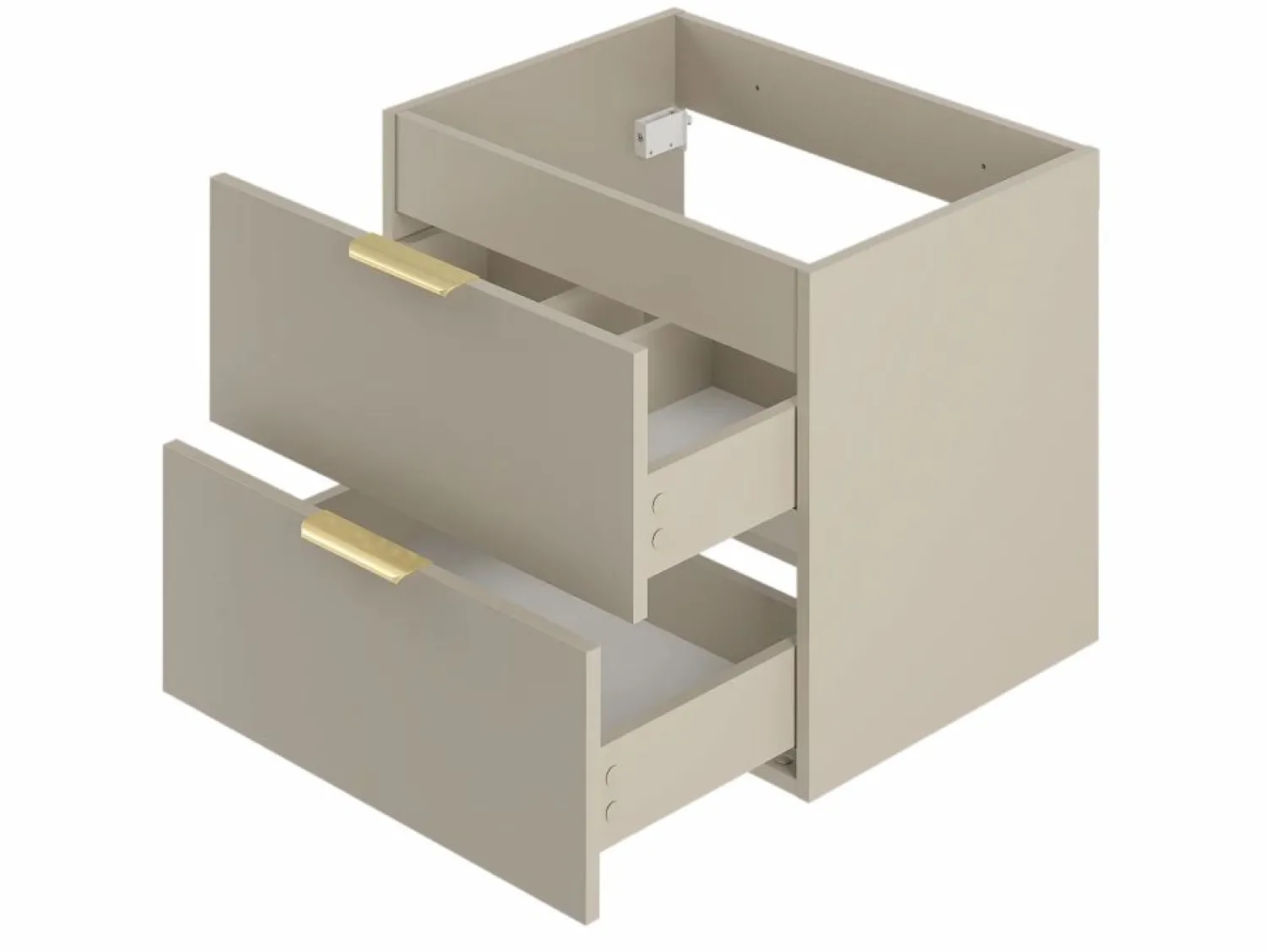 Online Conjunto de baño de cachemira 80 cm Armario Estantería Encimera Pile Beige