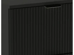 Sale Conjunto de baño 100 cm Armario Estantería Encimera Columna Frentes ranurados Conjunto De Baño