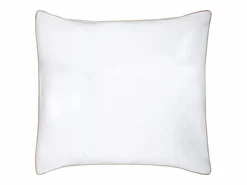 Hot Palacio Conjunto de cama de percal 80 hilos/ cm² - Funda 220 x 240 cm + 2 fundas de almohada - Blanco y beige - AGAMI Beige / Blanco