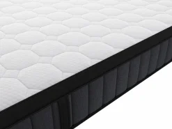 Ysmée Conjunto de canapé abatible de 180 x 200 cm colchón híbrido de muelles 7 zonas espuma viscoelástica 25 cm grosor TOLCA YSMÉE