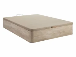 New Ysmée Conjunto de canapé abatible + colchón de muelles viscoelástica - ILUSIÓN de YSMÉE Color natural claro