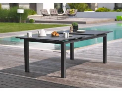 Dcb Garden Conjunto de comedor de jardín 8 plazas de aluminio