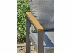 Dcb Garden Conjunto de comedor de jardín de 7 plazas en aluminio Gris antracita