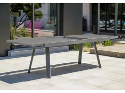 Discount Conjunto de comedor de jardín 8 plazas de aluminio Comedores De Jardín