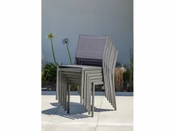 Discount Conjunto de comedor de jardín 8 plazas de aluminio Comedores De Jardín