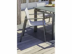 Dcb Garden Conjunto de comedor de jardín 6 plazas de aluminio