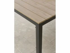 Dcb Garden Conjunto de comedor de jardín 4 plazas de aluminio