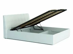 Meublorama Conjunto de dormitorio VERONA: Cama con canapé 180x200 cm, cómoda de 3 cajones, mesitas de noche, armario de 4 puertas, brillante.