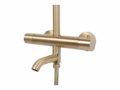 Best Conjunto De Ducha Con Termostato Lungo Termostat Brush Gold Columna De Ducha