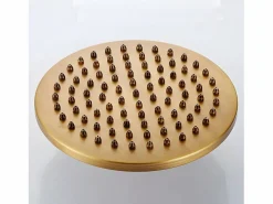 Hot Valaz Conjunto de ducha empotrada monomando a pared FLORINA dorado envejecido 20 cm x 20 cm Dorado / Cobrizo