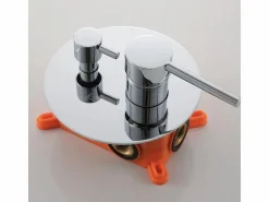 MIRLO Conjunto de ducha empotrada monomando SLIGO oro cepillado Ø 20cm Dorado