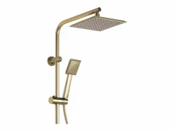 New Rea Conjunto De Ducha Bravo Brush Gold Dorado