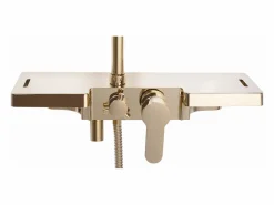 Clearance Rea Conjunto De Ducha Bravo Gold Dorado
