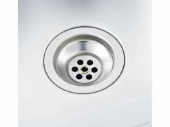 Conjunto de fregadero y escurridor de cocina plata 800x500x155 mm acero inoxidable