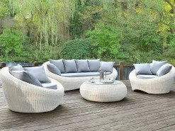 Best Conjunto de jardin de resina trenzada - - WHITEHEAVEN Salones De Jardín