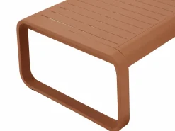 Hot MYLIA Conjunto de jardín de aluminio: 1 sofá de 3 plazas, 2 sillones y 1 mesa baja - Color con cojines beige - LOMIA de Cobrizo