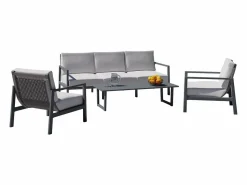 Conjunto de jardín ONIX 4 piezas Antracita Salones De Jardín