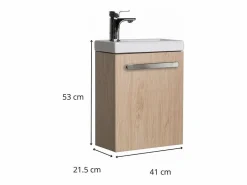Online Conjunto de lavabo de pared Nevada con grifo cromado Mueble De Aseo