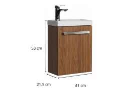 Discount Conjunto de lavabo de pared Nevada con grifo cromado Mueble De Aseo