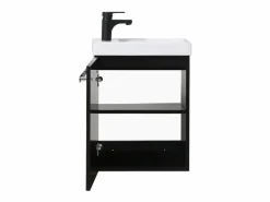 Conjunto de lavabo de pared Nevada con espejo ovalado Mueble De Aseo