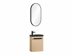 Hot Conjunto de lavabo de pared Nevada con espejo ovalado Mueble De Aseo