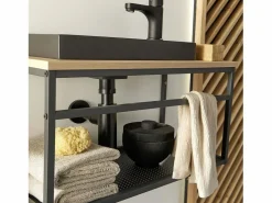 New Conjunto de lavabo grande WILO con espejo de 60 cm Mueble De Aseo