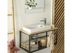 Best Conjunto de lavabo grande WILO con grifo de 60 cm Mueble De Aseo