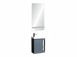 Online Conjunto de lavabo HAMPTON con grifo cromado y espejo Mueble De Aseo