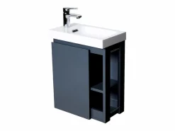 Online Conjunto de lavabo HAMPTON con grifo cromado y espejo Mueble De Aseo