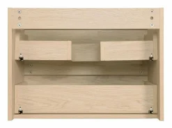 Best Conjunto de lavabo individual de 60cm con encimera de cerámica y grifo cromado SORRENTO Conjunto De Baño