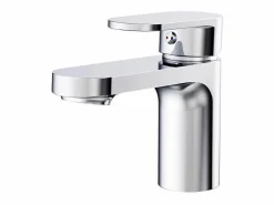 Conjunto de lavabo individual de 60cm con encimera de cerámica y grifo cromado SORRENTO