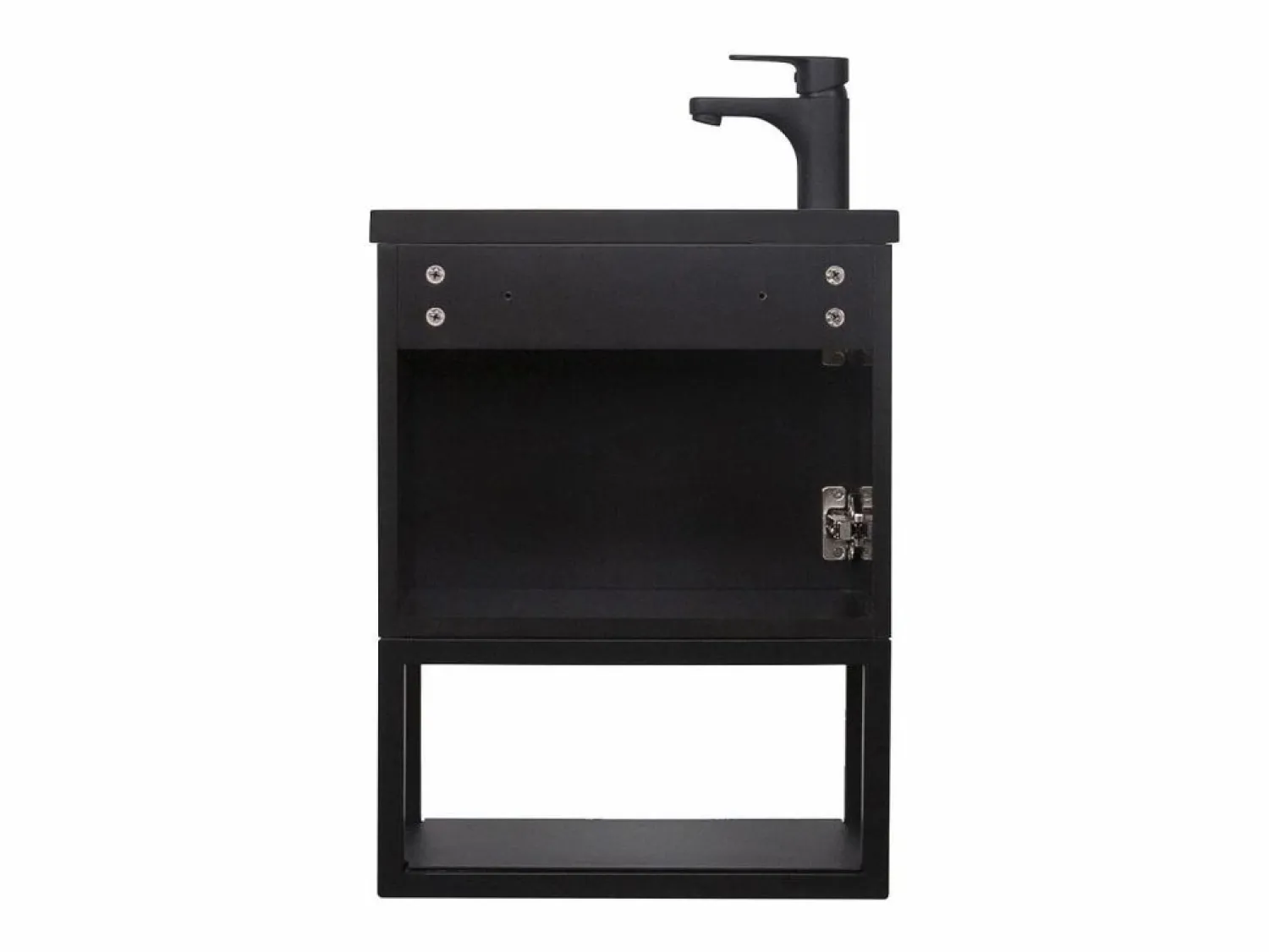 Clearance Conjunto de lavabo NOVA de metal y madera con espejo de estante Mueble De Aseo