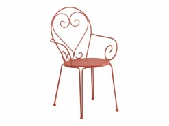 Conjunto de Mesa + 4 sillones jardín estilo hierro forjado color - GUERMANTES Comedores De Jardín