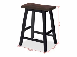 vidaxl Conjunto de mesa alta de cocina 3 piezas MDF