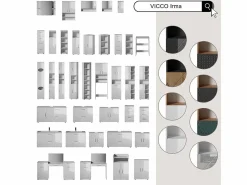 Vicco Conjunto de mueble para lavadora antracita/roble dorado 68x60.1x88.5 irma