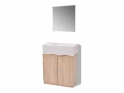 New Conjunto de mueble y lavabo 3 piezas Estantería Sobre Inodoro
