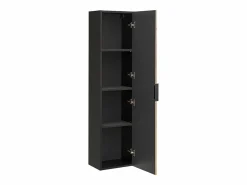 Discount Conjunto de muebles con doble lavabo encastrado 120cm columna y 3 armarios de pared Gaia Madera y Conjunto De Baño