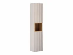 Best Conjunto de muebles con lavabo individual encastrado 80cm 2 cajones y columna Riva Cachemira y Madera Conjunto De Baño