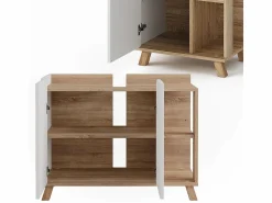 Vicco Conjunto de muebles de baño sonoma/blanco 80x35x65 karen