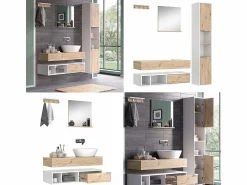 Vicco Conjunto de muebles de baño 100x40x20 henri Blanco